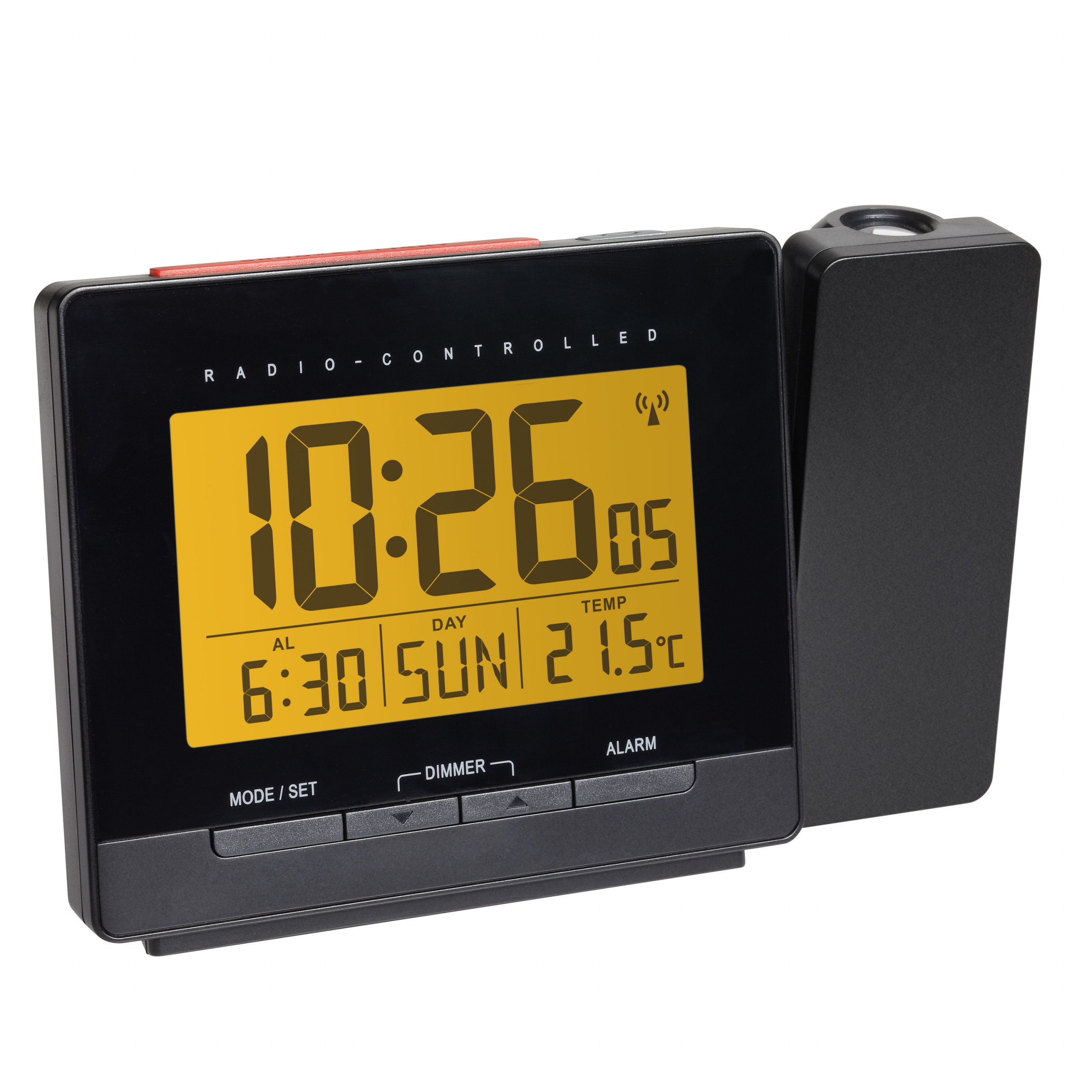 Digital Projektionswecker mit Temperatur Snooze-Modus Zeit Projektion Wecker Uhr 