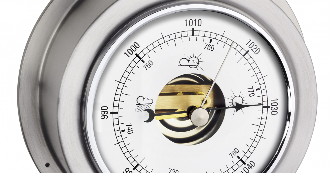 Analogue barometer with open movement MARITIM TFA Dostmann