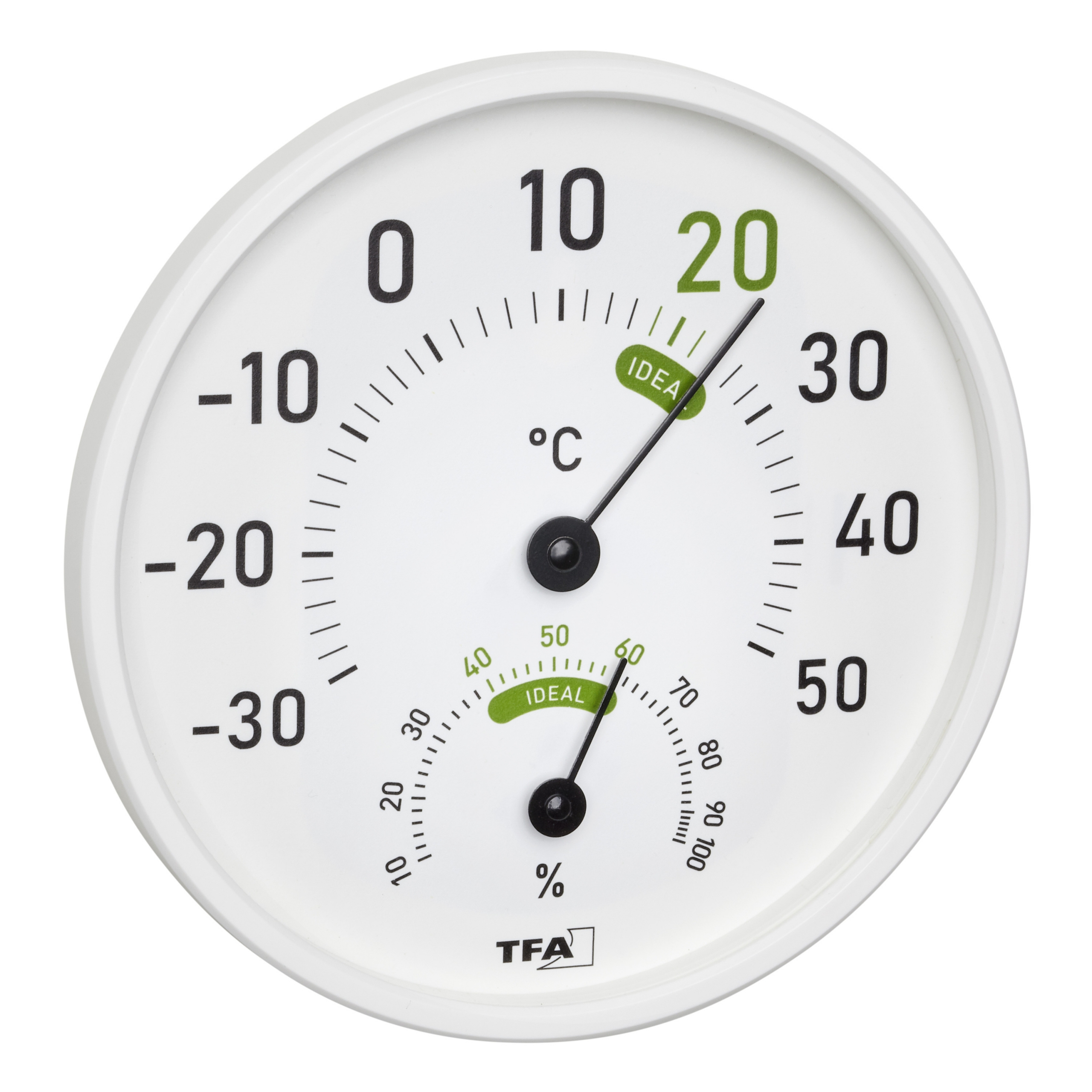 Analogue thermohygrometer for in and outdoor TFA Dostmann