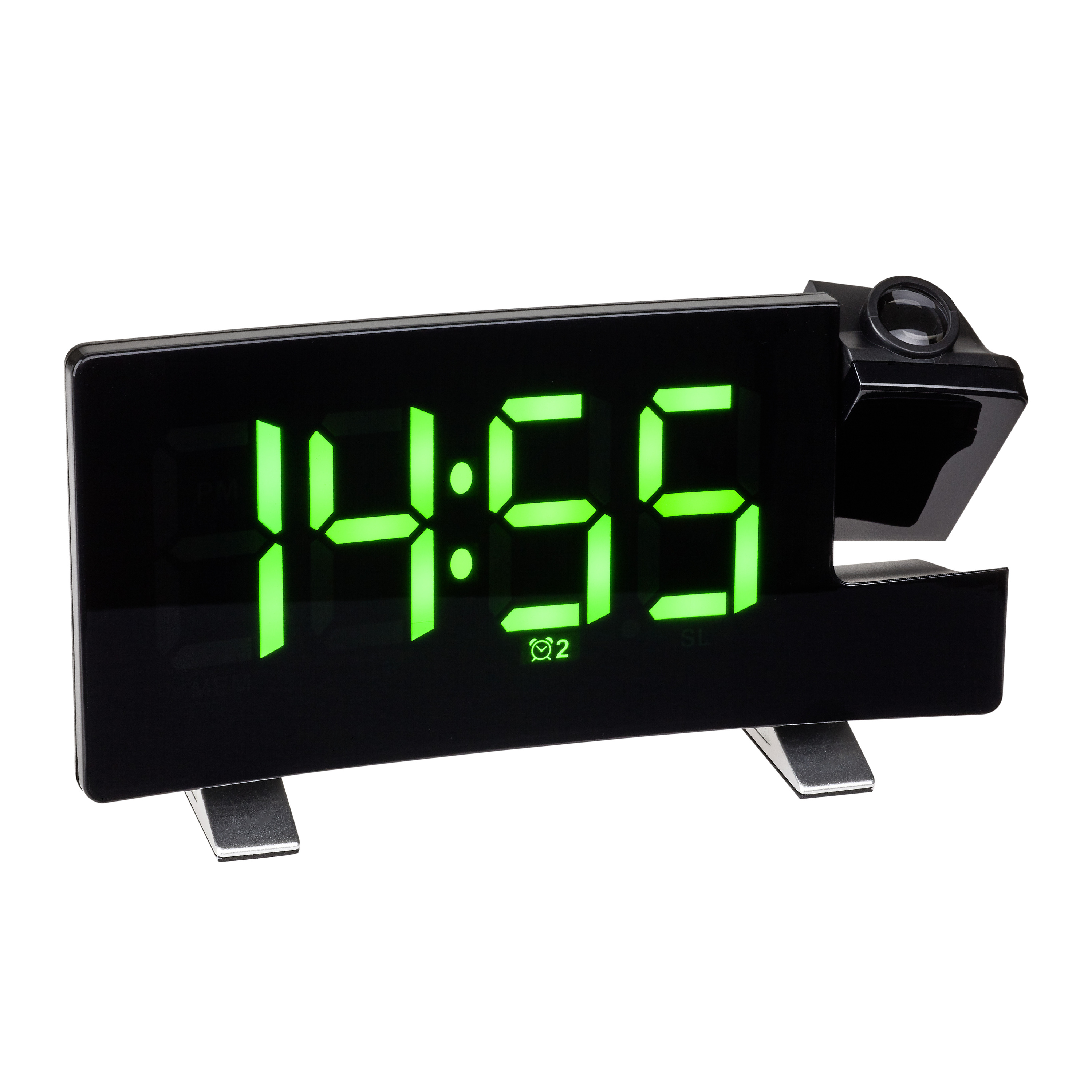 Projection alarm clock radio with USB charging function TFA Dostmann