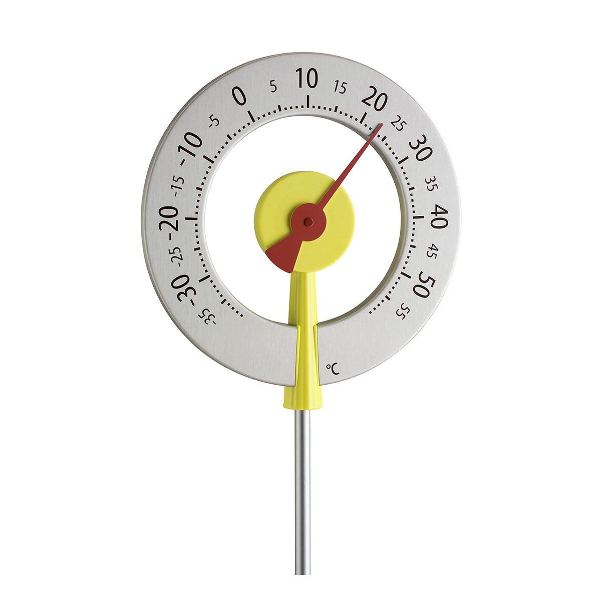12.2055.10 TFA Dostmann Lollipop analoges Design-Gartenthermometer wetterfest mit großen Ziffern