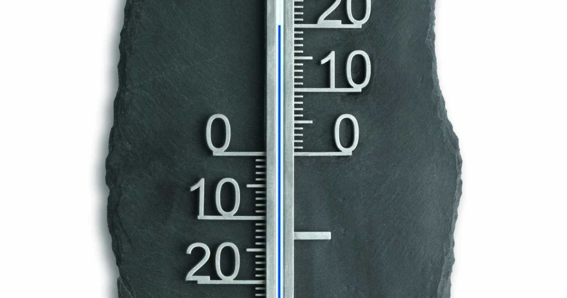 Analoges Außenthermometer aus Schiefer | TFA Dostmann
