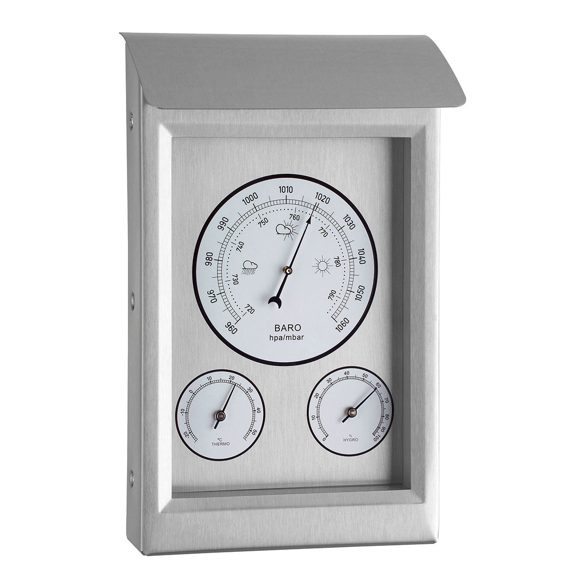 In Outdoor Weather Station Barometer Stainless Steel Good Quality