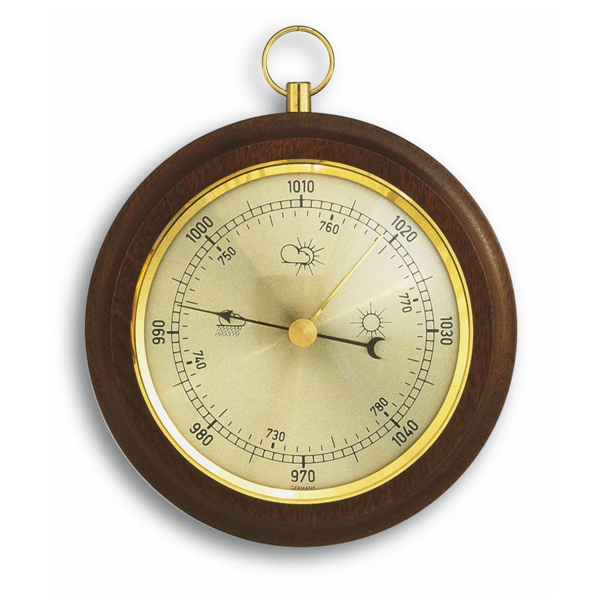 Analogue Barometer Made of Walnut TFA Dostmann