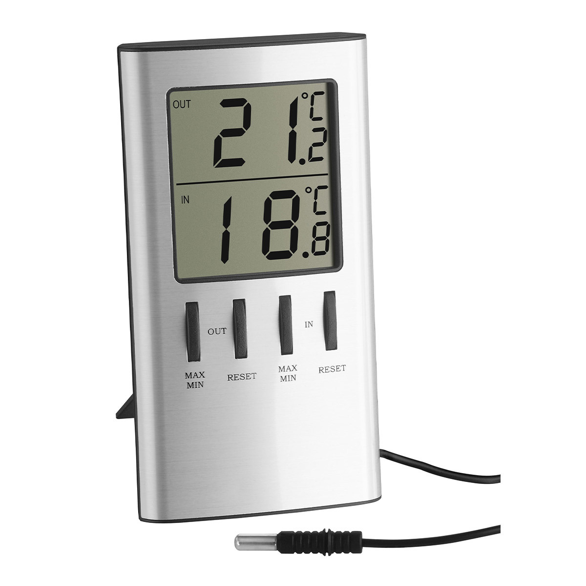 Indoor Outdoor Thermometer Waterproof Temperature Portable for Clear Glass 