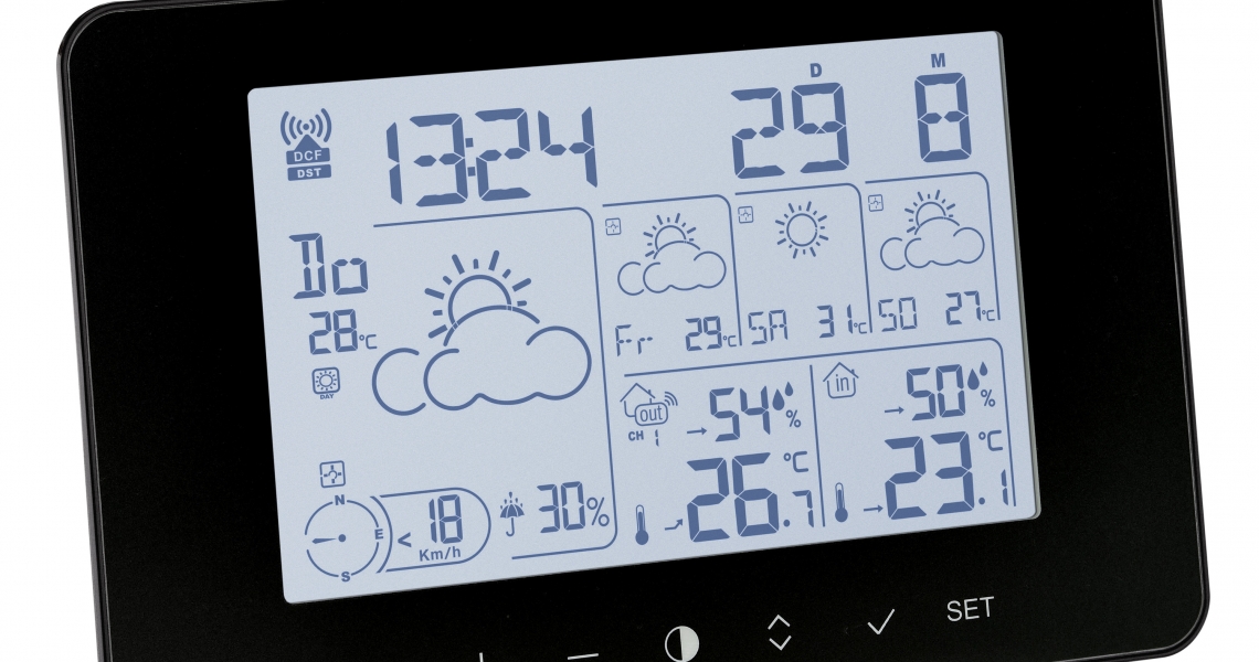 TFA Dostmann VIEW METEO 35.8000.01 WiFi-weerstation Verwachting Voor 12 Tot 24 Uur