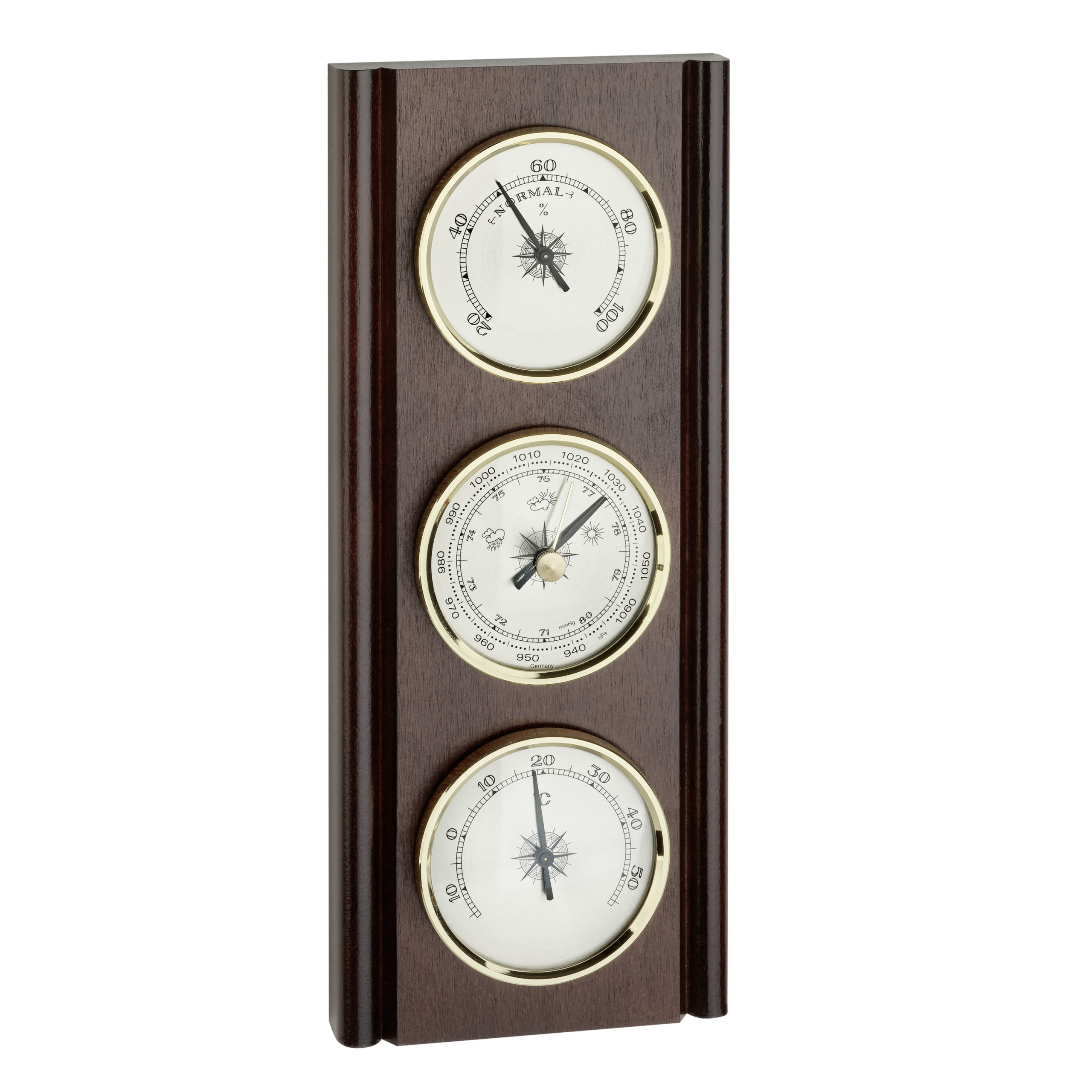 Analoge Wetterstation aus Massivholz TFA Dostmann