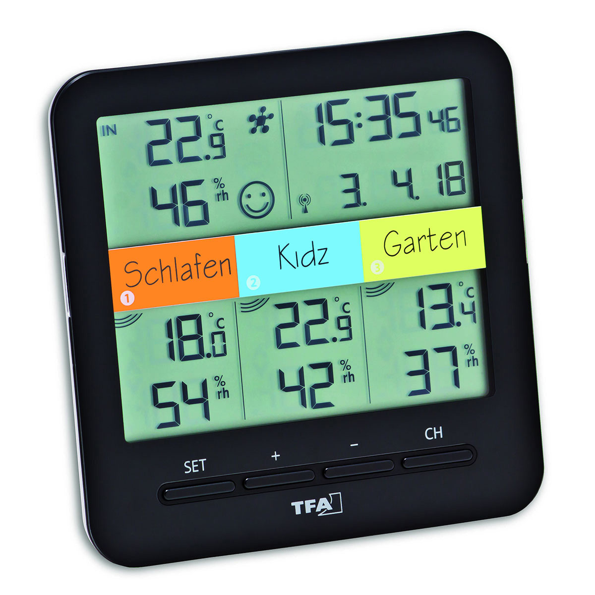 Temperatursensor Hygrometer für Bad Z-Wave Temperatursensor Hygrometer Thermometer Luftfeuchtigkeit Innen Elektronische Temperatur Luftfeuchtigkeit Wetterstation 