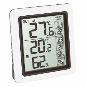 TFA 30.3018.10 Diva Go Funk Thermometer Wetterstation digital Funkuhr Hygrometer