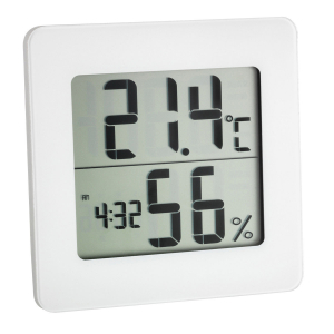 TFA Dostmann Digitales Thermo-Hygrometer mit Komfortzone Thermo-hygromètre blanc 