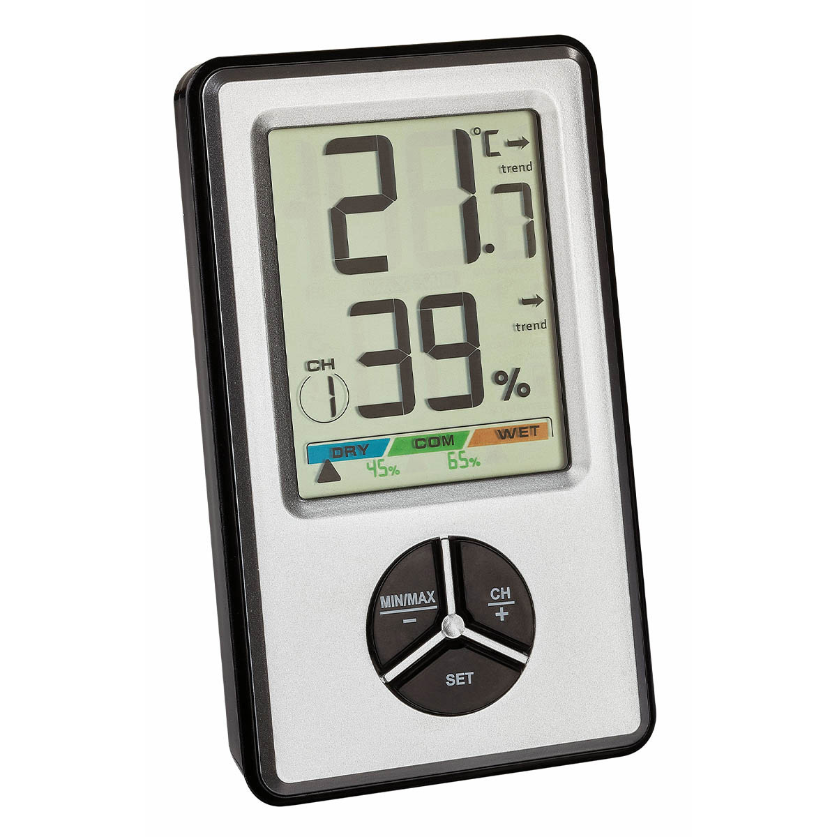 TFA 30.3018.10 Diva Go Funk Thermometer Wetterstation digital Funkuhr Hygrometer