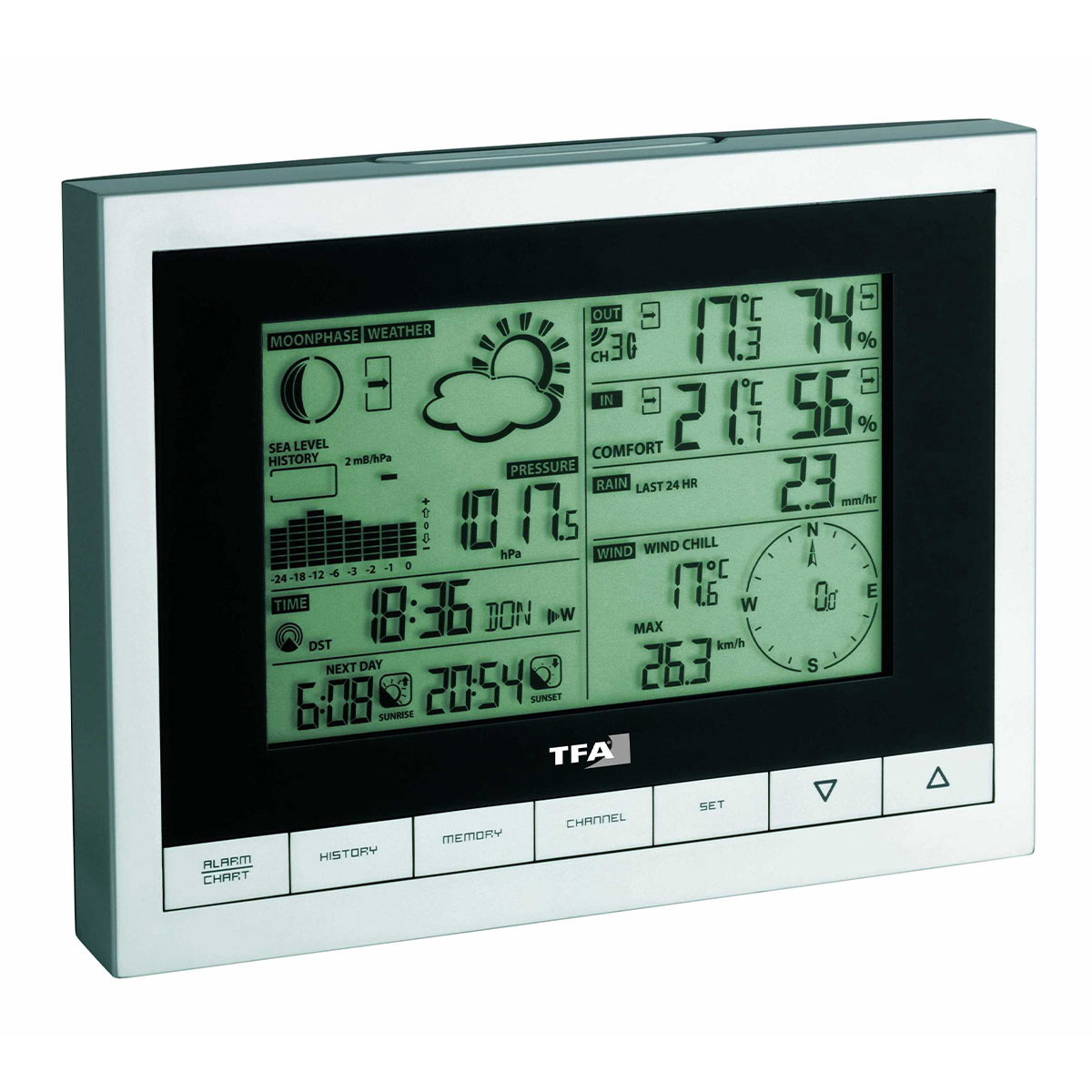 Funk Wetterstation Mit Wind Und Regenmesser Sinus Tfa Dostmann