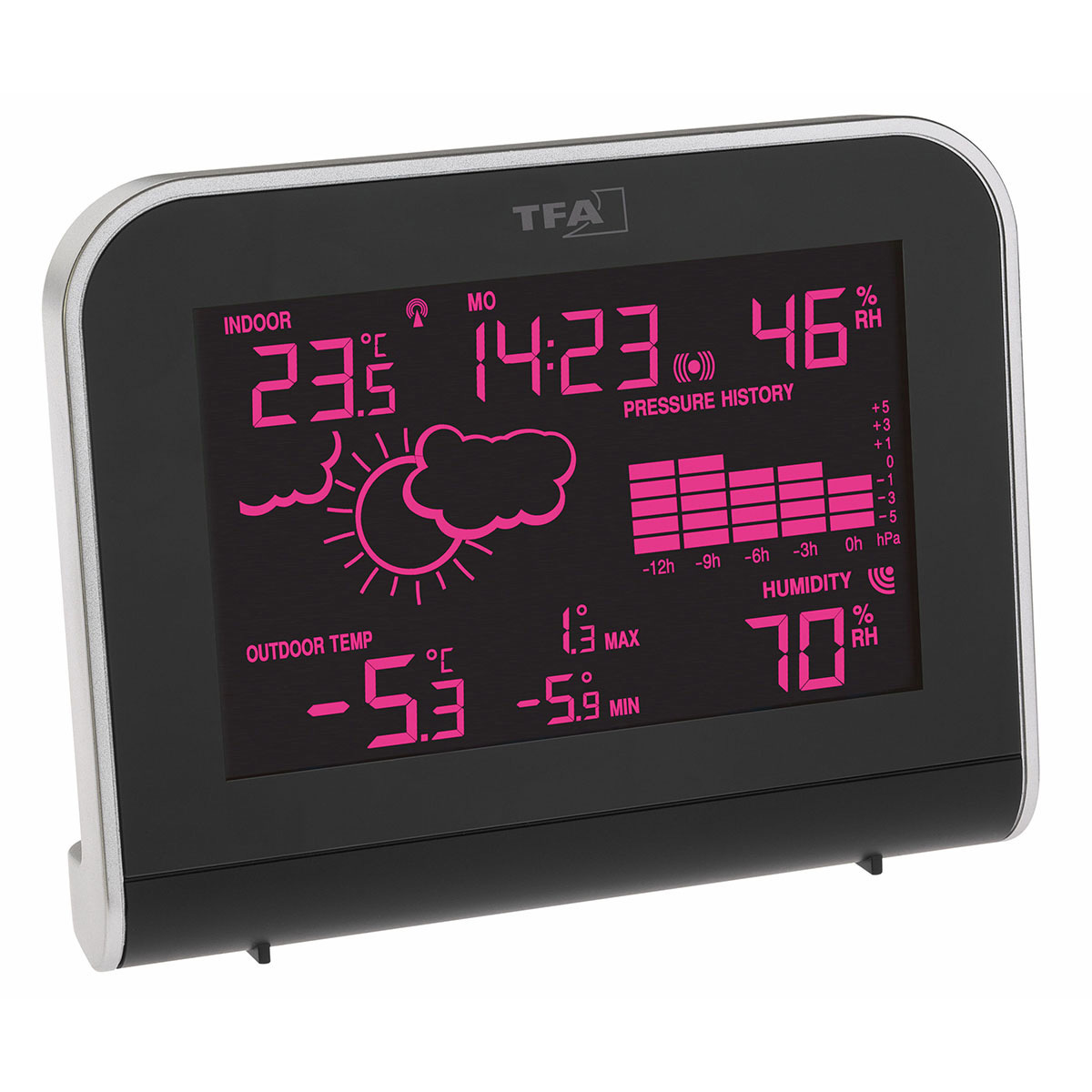 Wireless Weather Station with 'Color Sharp' Colour Change Display