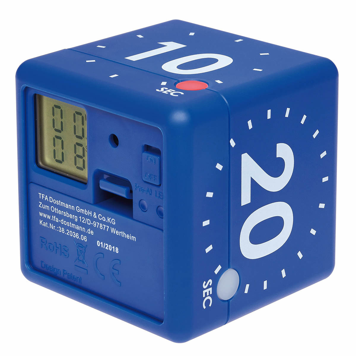 Digitaler WürfelTimer CUBETIMER TFA Dostmann