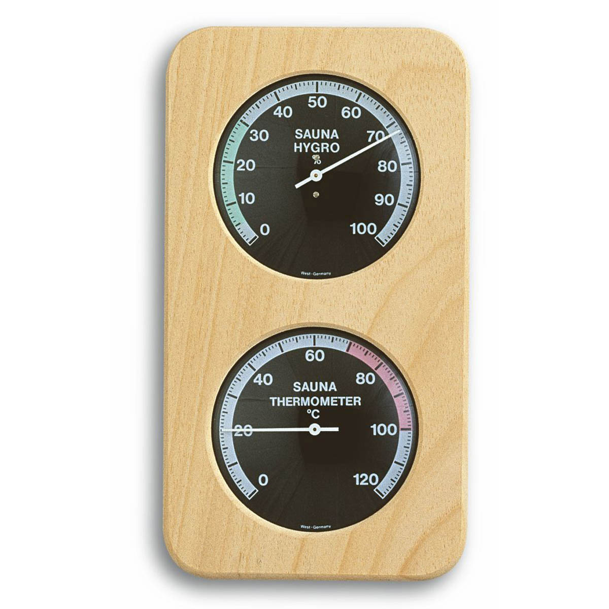ALEKO WJ10 Thermo-Hygrometer for Sauna Handcrafted from Finnish Pine 