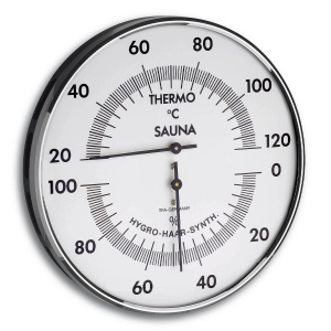 FS-NEUTR TFA 40.1004 Sauna-Thermo-Hygrometer Abachi/schwarz 