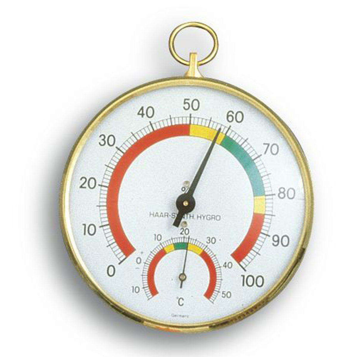 Analoges ThermoHygrometer mit Messingring TFA Dostmann