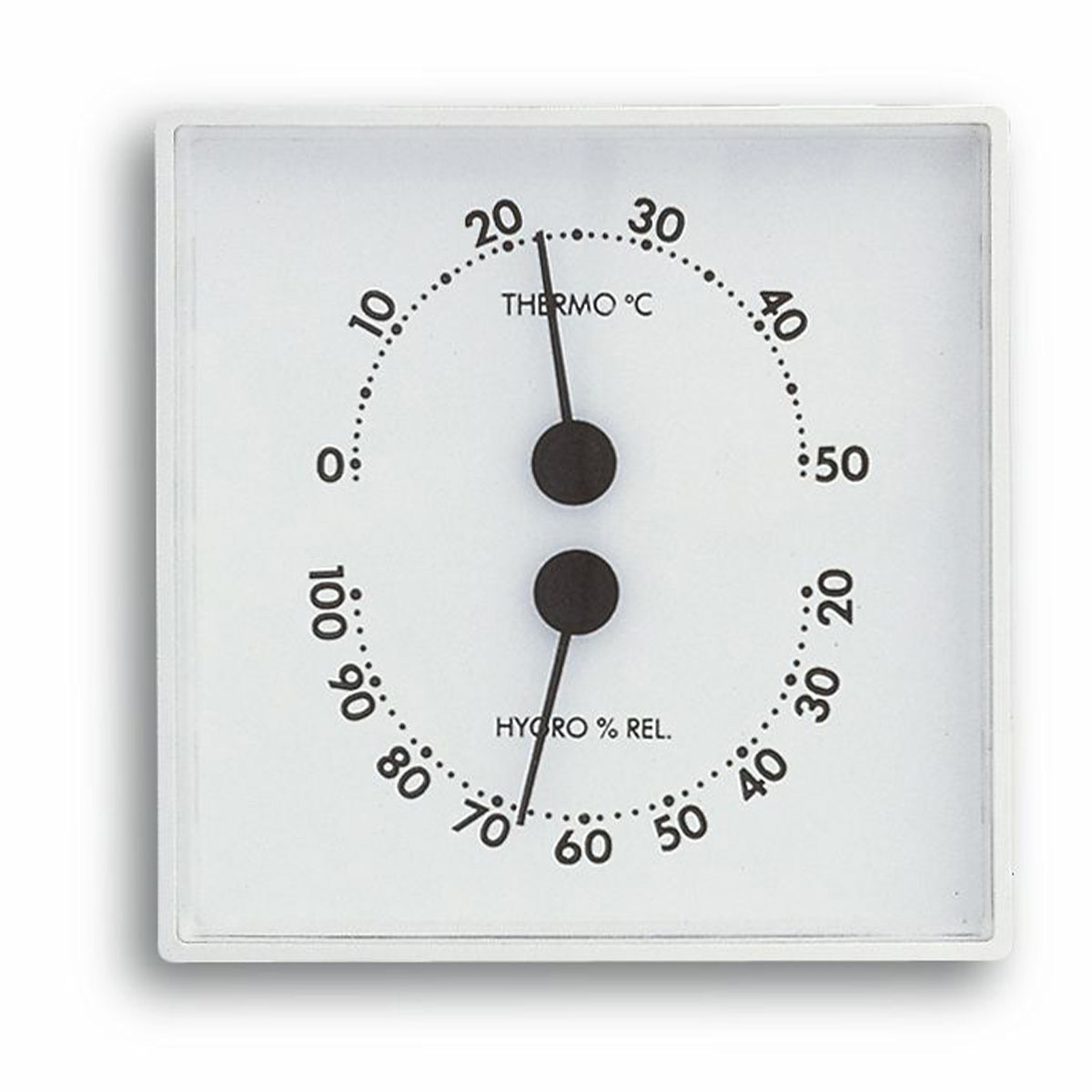 TFA Dostmann Thermo-Hygrometer Analog | 45.2032 | Mit Komfortzonen | Haar-Synthetik | In Deutschland Hergestellt