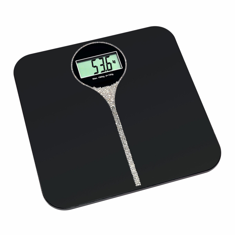 Digital Bathroom Scales with Sparkling Stones CHARLSTON TFA Dostmann