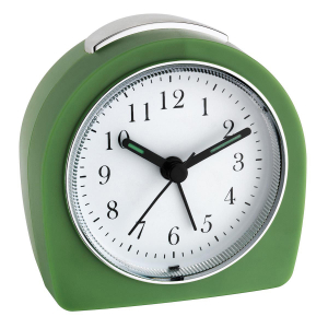 white green TFA-Dostmann Radio Controlled Electronic Alarm Clock COMBO TFA 60.1511 Travel Clock 
