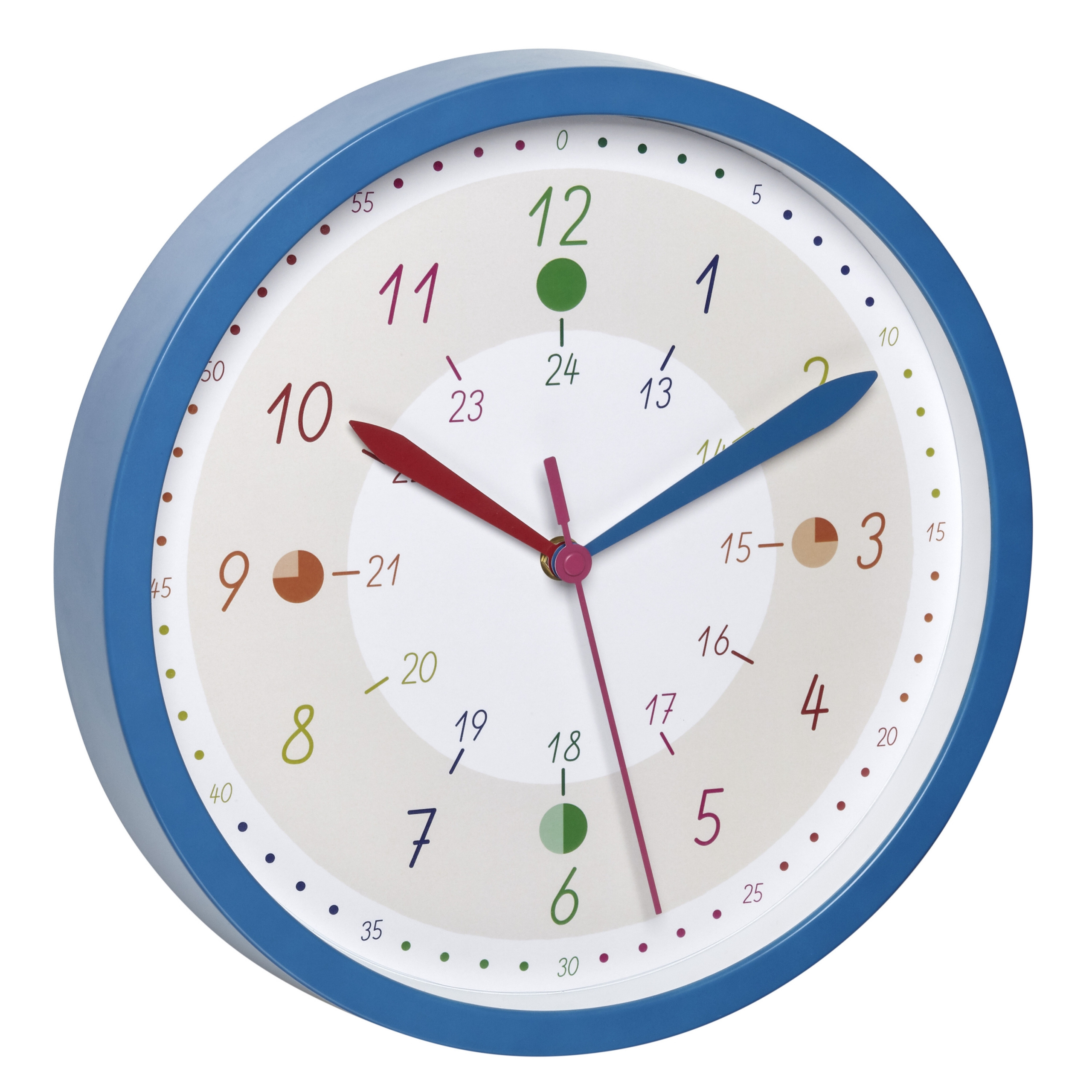 Kinder-Wanduhr mit Lernuhr TICK & TACK | TFA Dostmann