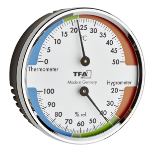 NEU Hygrometer Thermometer Analog Luftfeuchtigkeit Temperatur Raumklima DE 