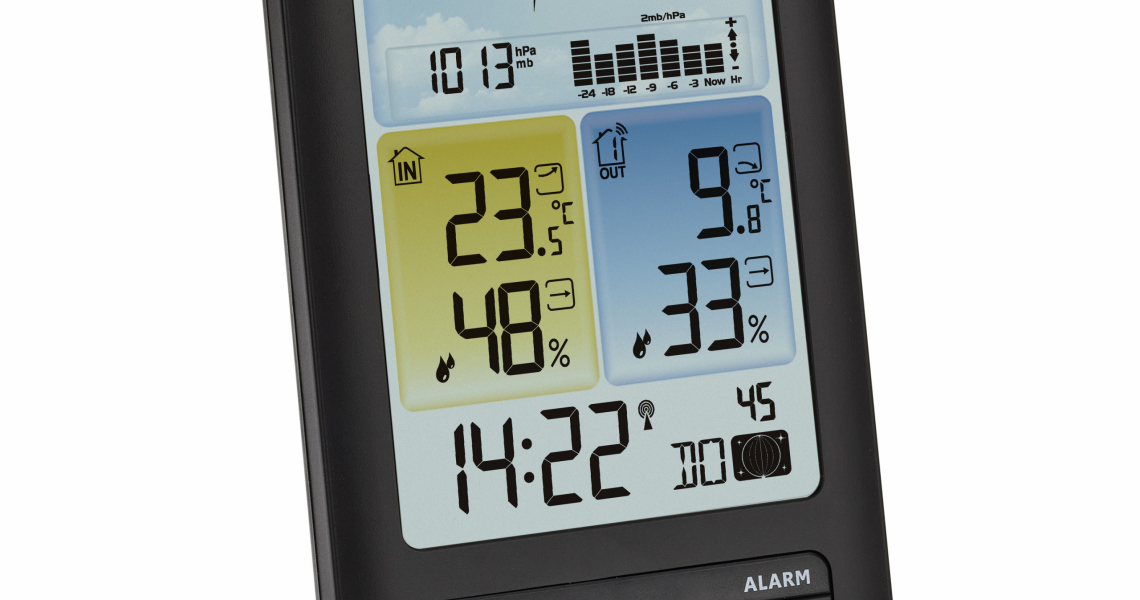 TFA-Dostmann Luna Sky Draadloos Weerstation Met Maanfase En Achtergrondverlichting