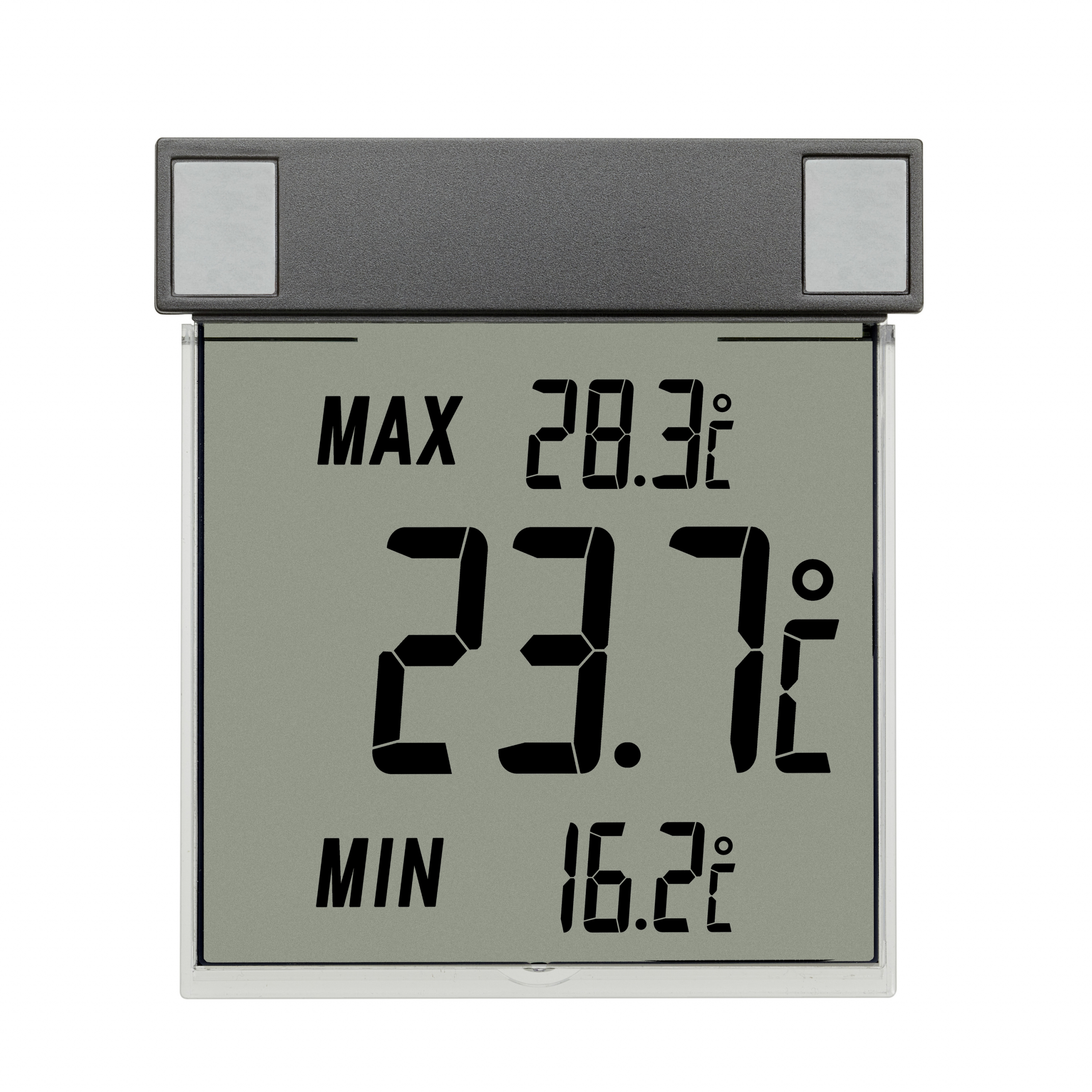 DIGITALES FENSTERTHERMOMETER VISION GROSSE LCD TFA 30.1025 MIN-MAX-THERMOMETER 