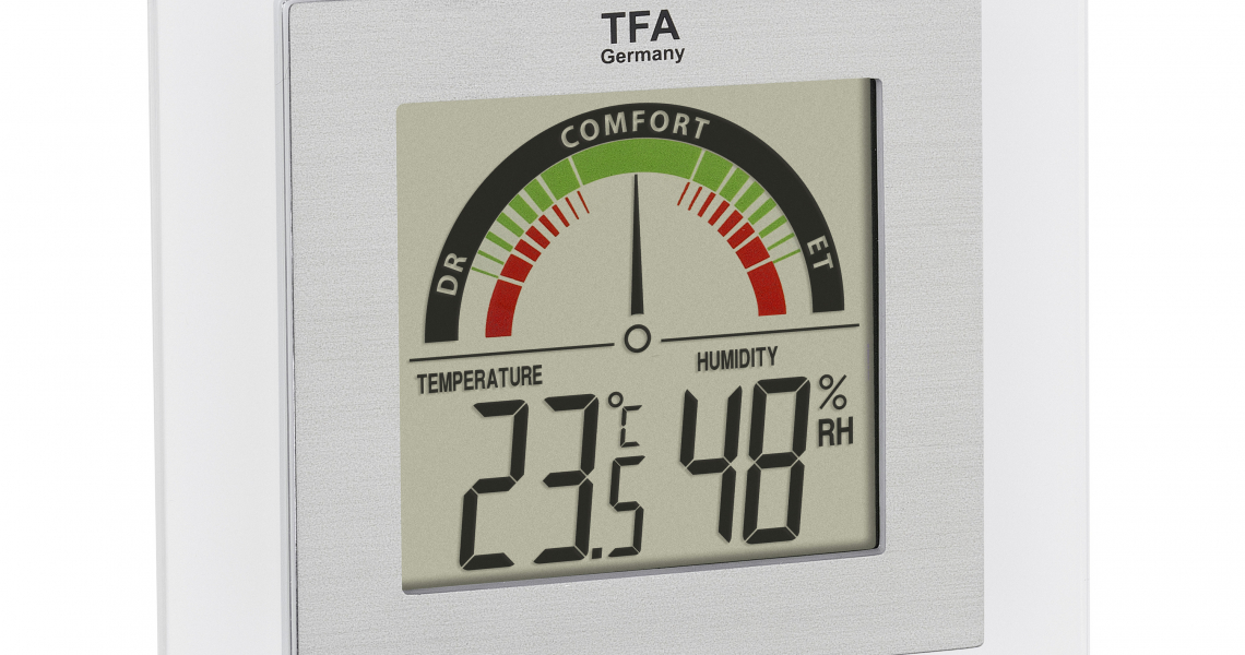 Digital Thermo-Hygrometer Klima Station Thermometer Raumluftkonrolle 30.5023 TFA 