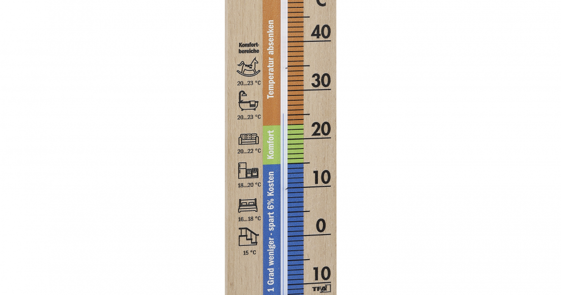 Thermomètre analogique TFA - Noir - Température intérieure