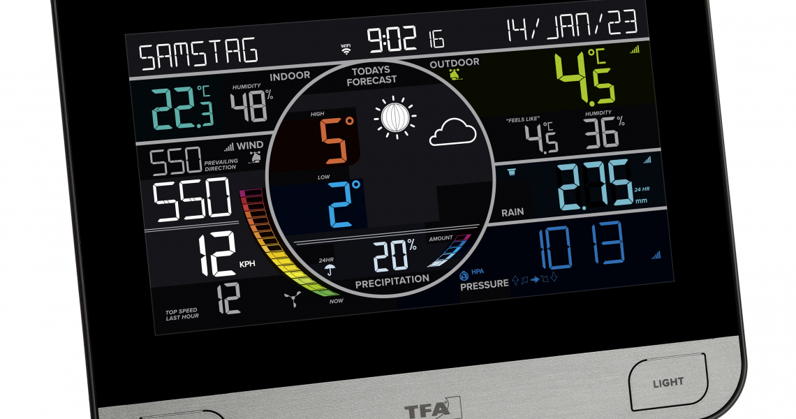 Wireless weather station with Wifi VIEW PRO TFA Dostmann
