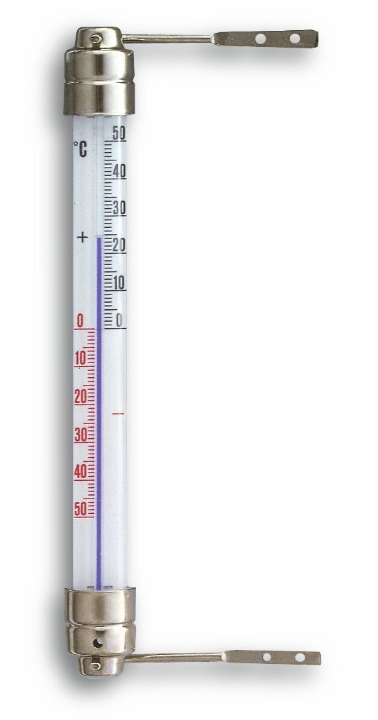 Analogue Window Thermometer with Metal Holder TFA Dostmann