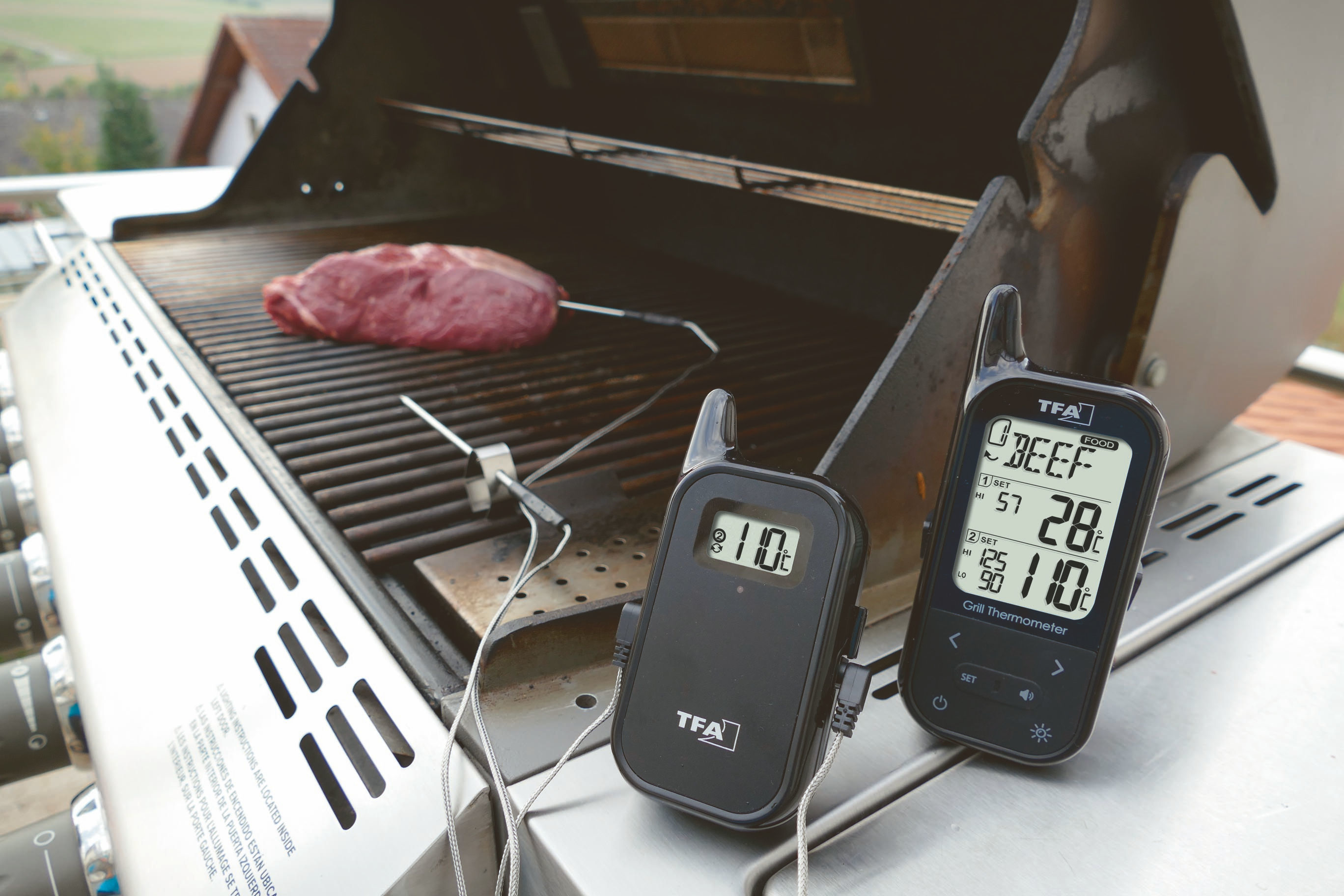 Wireless BBQ Meat/Oven Thermometer KÜCHENCHEF TWIN TFA Dostmann