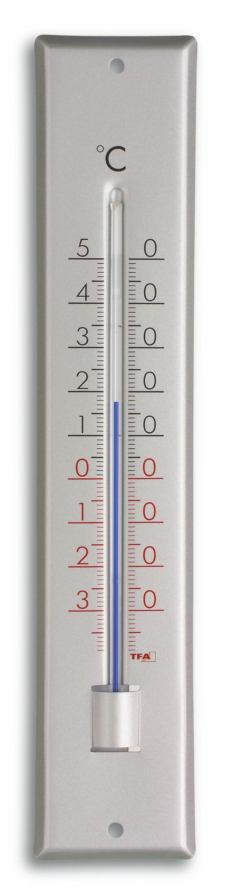 Analoges InnenAußenThermometer aus Aluminium TFA Dostmann