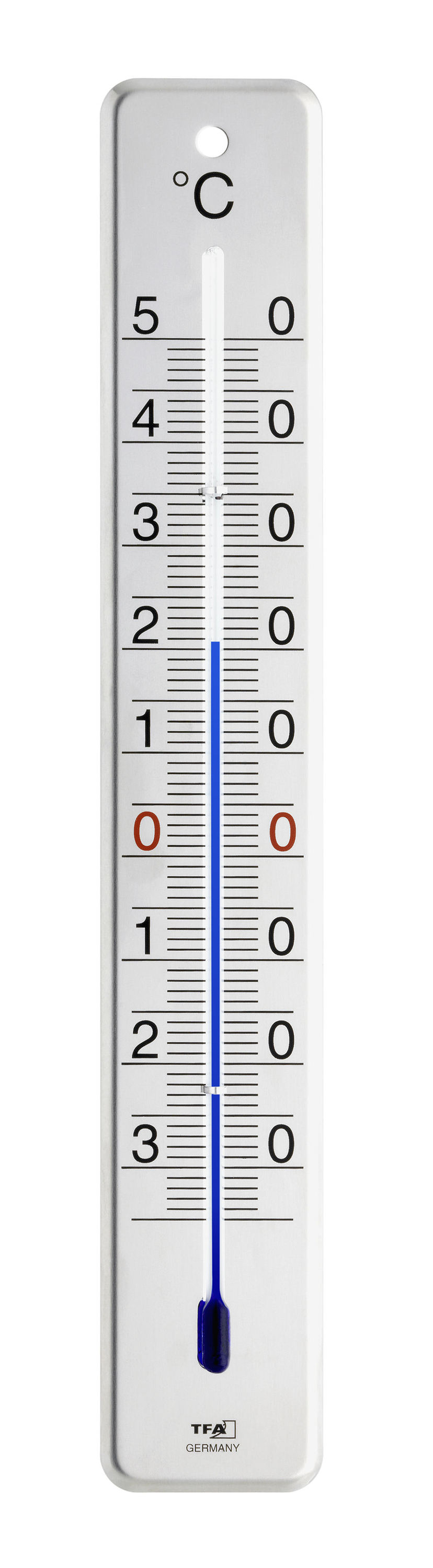 Analogue IndoorOutdoor Thermometer Made of Stainless Steel TFA Dostmann