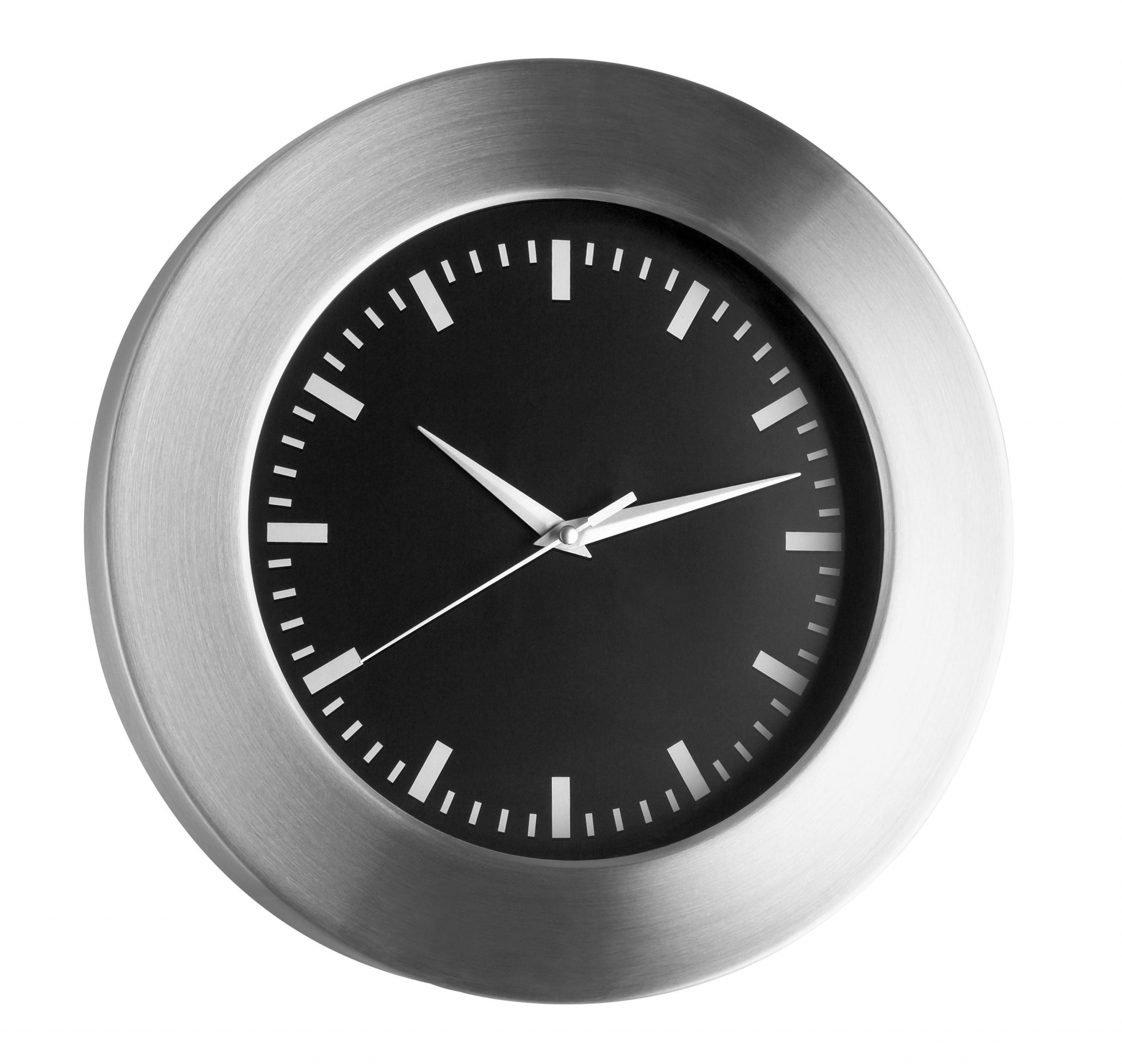 Analogue wall clock with aluminium frame TFA Dostmann