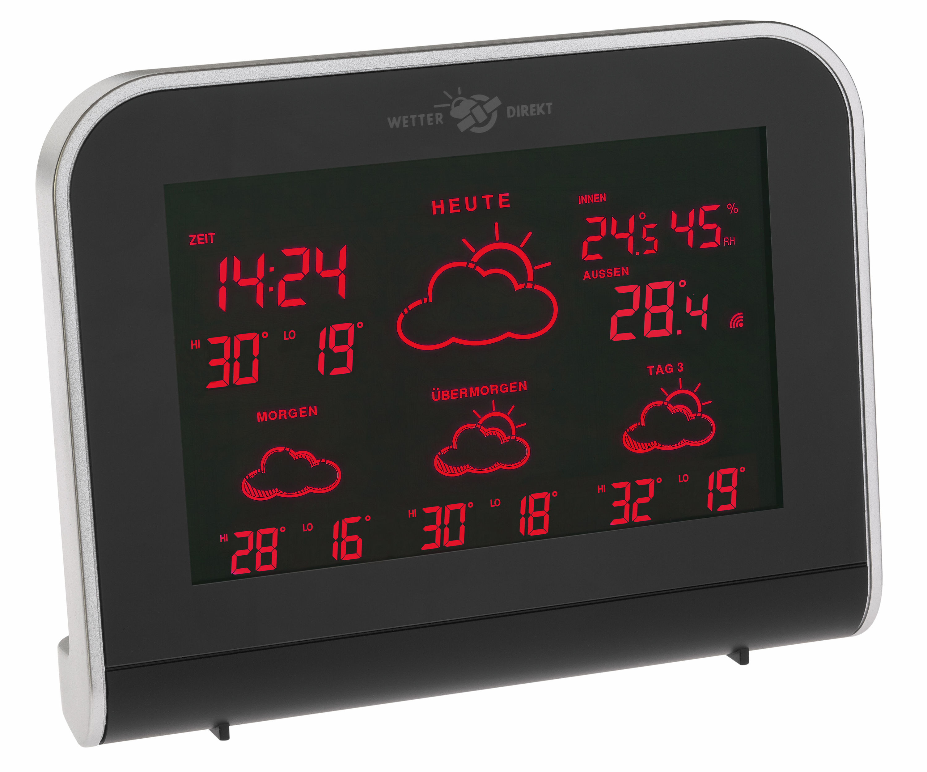 Satellitebased Wireless Weather Station with Color Sharp Display
