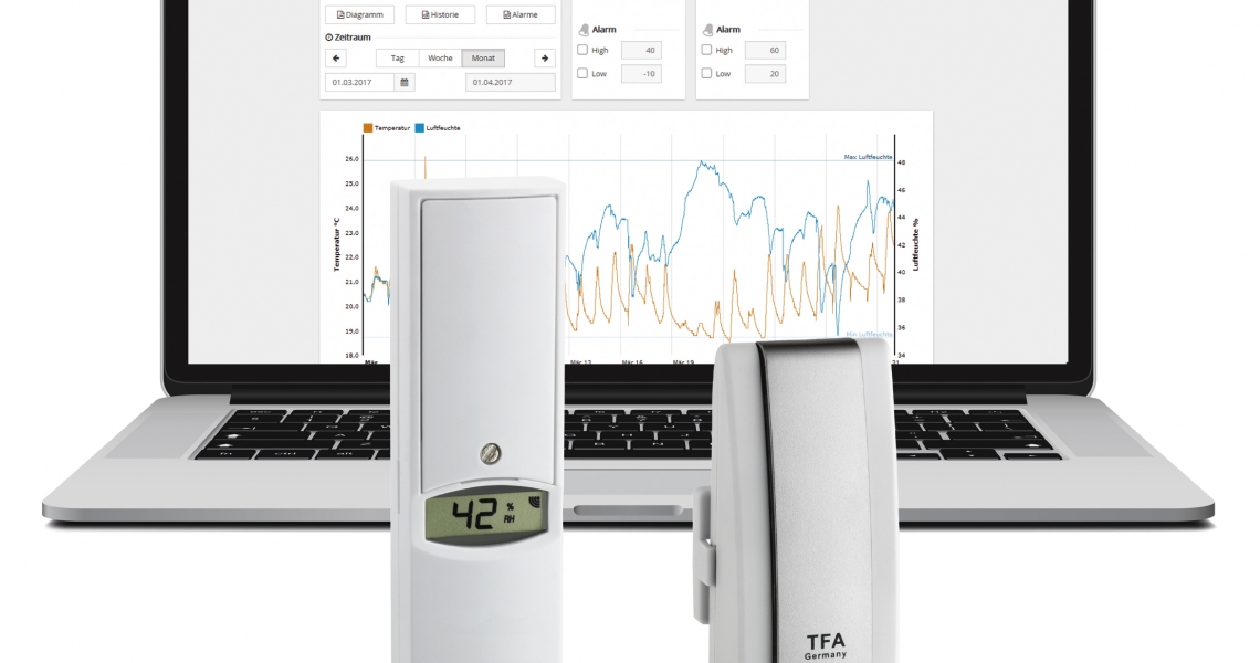 TFA Dostmann Weatherhub 31.4005.02 - Stazione meteo Wi-Fi con app, colore: Bianco