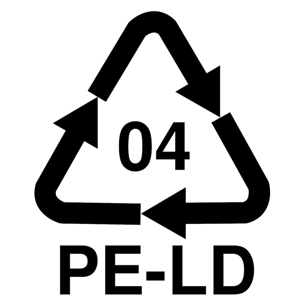Recycling Code PE LD 04