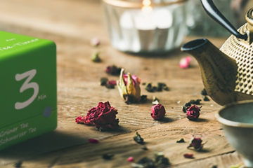 Tee Ziehzeit für grünen oder schwarzen Tee