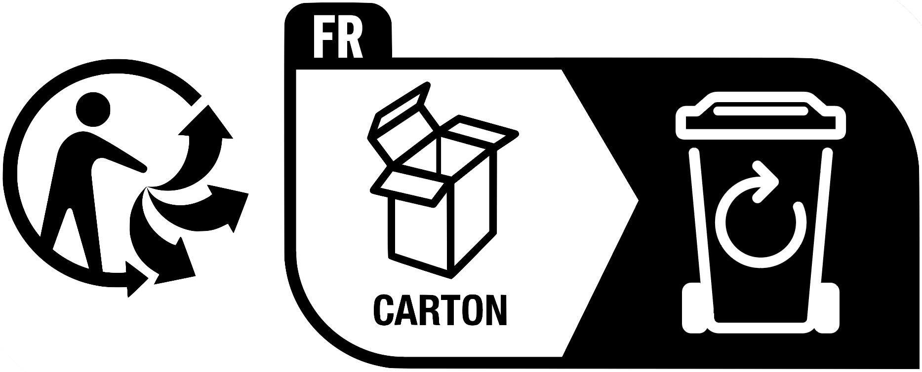 Triman Logo für Verpackungen