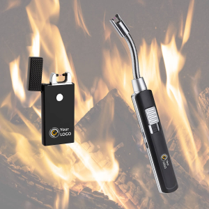 Werbemittel: Elektronische Feuerzeuge mit Logo.