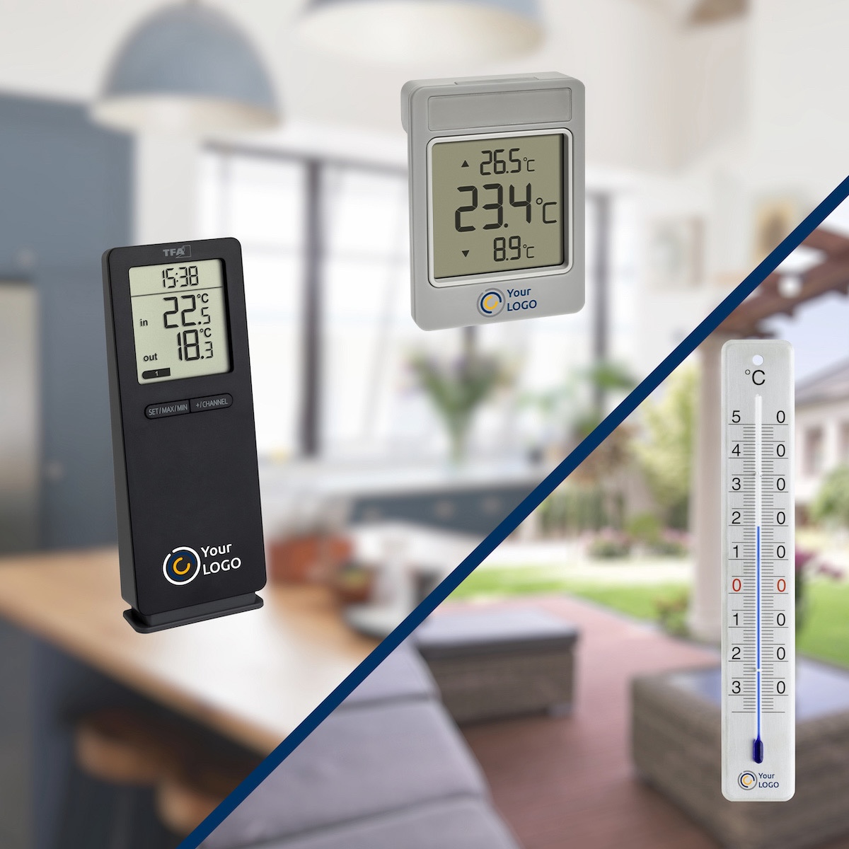 Werbemittel: Thermometer mit Logo